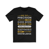 We do Precision Guess Work Based On Unreliable Data