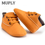 New Spring / Autumn Infant Baby Boy Soft Sole PU Leather First Walkers Crib Shoes 0-18 Months Non-Slip Footwear Crib Shoes