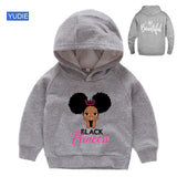 Girls Hoodie Kids Autumn Winter Cotton Children Hooded Black Princess Pullover Sweatshirt for Baby Clothing Toddler Fall Clothes