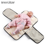 New Infant Portable Baby Nappy Changing Mat Waterproof Foldable Urine Mat Multi-Function Baby Diaper Changing Table Pads Covers