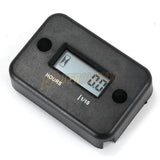 Motorcycle Inductive Digital Hour Meter Waterproof Engine Gauge Hour Meter LCD Display for Bike Motorcycle ATV Boat Offroad