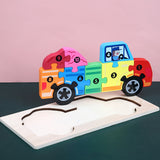 Montessori Wooden Dinosaur Puzzle for Toddlers
