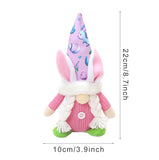 Easter Rabbit Ear With Light Luminous Faceless Gnome Dwarf Dolls Easter