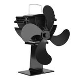 4 Blade Heating Furnace Fan Quiet Fireplace Fan