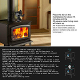 4 Blade Heating Furnace Fan Quiet Fireplace Fan