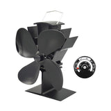 4 Blades Fireplace Fan Thermal Energy Burner Fan