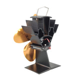 4 Blades Fireplace Fan Thermal Energy Burner Fan