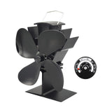 4 Blades Fireplace Fan Thermal Energy Burner Fan