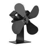 4 Blades Heat Powered Stove Fan Log Wood Burner
