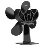 4 Blades Heat Powered Wood Stove Fan 203CFM Eco