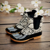 Custom the Rain Boot Leopard Women Waterproof Rubber PVC Rain Boot Stylish Safety Shoes Cheetah Boot for Women