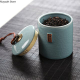 Household Tea Box Ceramic Pot Storage Sealed Pot Coffee Storage Pot