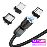 USLION New Magnetic USB Cable Fast Charging Micro USB Type C Mobile Phone Cable for Samsung for iPhone Magnet Data Cable