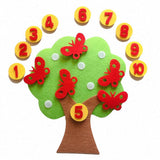 Kids Montessori Toys Materials DIY Non-Woven Math Toys Numbers Counting Toy Educational Learning Toys for Children Teaching Aids