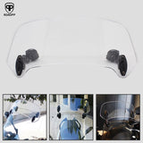ROAOPP Universal Motorcycle Windshield Risen Adjustable Wind Screen Spoiler Air Deflector for Honda BMW Yamaha Kawasaki Suzuki