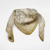 Antique Star Map Silk Scarf Bandana Scarf Women