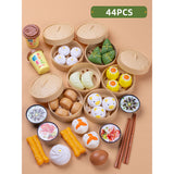 44 Pieces Children Mini Kitchen Toy Cookware Pot Pan Kids Pretend Cook Play Toy Simulation Kitchen Utensils Toys Children Gift