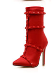 XLL 35-42 Plus Size Pointed Toe Belt Thigh High Boots