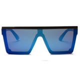 GUELPH | S2069 - Flat Top Square Oversize Fashion Sunglasses