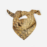 Gold Chevron Silk Scarf Bandana Scarf Silk Square