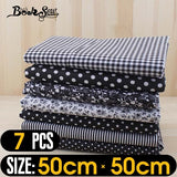 Booksew Cotton Fabric 50 Pieces/Pack  20cmx25cm Patchwork Bundle Fabrics Tilda Cloth for Sewing DIY Tecido Handicraft Material