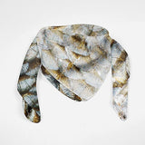 Fish Scale Silk Scarf Valentines Day Gift Bandana
