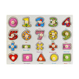Montessori Educational Wooden Puzzles for Baby Learn to Count Function with Matching Geometric Figures