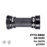 ZTTO BB92 MTB Press Fit Bottom Bracket 41mm Road Bike PF92 BB86 BB90 BB for 24mm Crankset Chainset Crank Compatible BB72