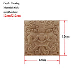 Chinese Dragon and Phoenix Mascot Unpainted Retro Line Wood Decals