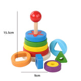 Montessori Graphic Wooden Animal Shape Puzzles for Kids Education
