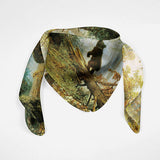 Morning In Pine Forest Women Neck Tie Silk Scarf