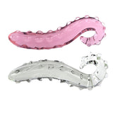 Pink Hippocampus Glass Dildo Realistic Sex Adults Toys