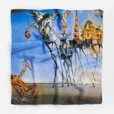 Salvador Dali Silk Scarf Bandana Scarf Women Scarf