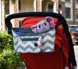 Baby Stroller Bag Nappy Diaper Mummy Bag Carriage Hanging Basket Storage Organizer Travel Feeding Bottle Stroller Accessories - shopwishi 