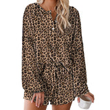 Custom Sexy Soft Comfortable Round Neck Sleepwear Tie Dye Leisure Lounge Wear Pajamas Womens Nightgown Suit Set