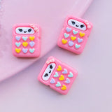 8pcs/Lot Hand Painted Kawaii Resin Mixed Mini Stationery Flatback Cabochons for Hair Bow Centers DIY Scrapbooking Decor