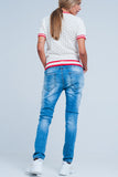 Distressed Skinny Boyfriend Jeans