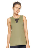 AE264 Women's Tie Back Muscle Tee