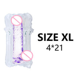 Soft Jelly Dildo Realistic Penis Strong Suction Cup Anal Butt Plug Dick Toy for Adult Erotic G-Spot Orgasm Sex Toys for Woman