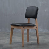 Special Offer Solid Wood Black Simple Backrest Hotel Dining Chair Home Furniture Restaurant Coffee Chair