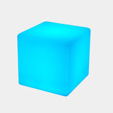 Outdoor Light Cube Led Furniture Garden Chairs Outside Waterproof Plastic Garden Armchair Recharge Glow Furniture Led Cube Chair