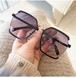 Fashion Classic Retro Sunglasses Women Brand Design Woman Sun Glasses Over Size Female Shades Ladies Premium Sunglasses Square