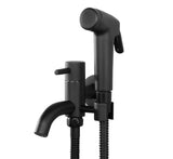 Black Handheld Bidet Spray ABS Shower Sprayer Set Toilet Faucet