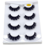 HBZGTLAD 2/4 Pairs Natural False Eyelashes Fake Lashes Long Makeup 3d Mink Lashes Eyelash Extension Mink Eyelashes for Beauty - shopwishi 