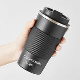 Promotion Custom Logo Coffe Brew Travel Cup Reusable and Mugs Reuseable Double Wall Cups With Lid Heart