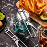Adjustable Multi-Function Bottle Cap Opener Stainless Steel Lids Off