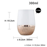 1Pcs Nordic Golden High Temperature Glass Drink Cup