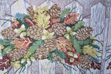 DaDa Bedding 3-Piece Set-Botanical Beige Woven Tapestry Dining Table Runner