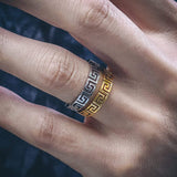 Mister Greek Cut Out Ring