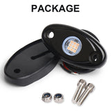 OVOVS Car Accessories 4x4 Off-Road Single Color Led Rock Light 2'' 9W ATV UTV Truck Led Rock Light